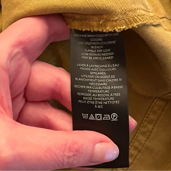 Anthropologie Pilcro Cross-Back Apron Pleated Dress Gold Woman's Size 00 - Picture 11 of 11